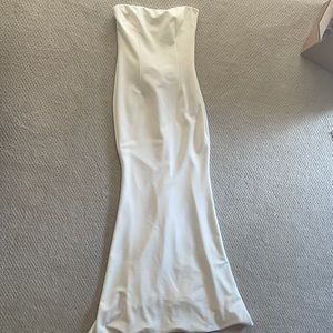 Katie may long ivory dress